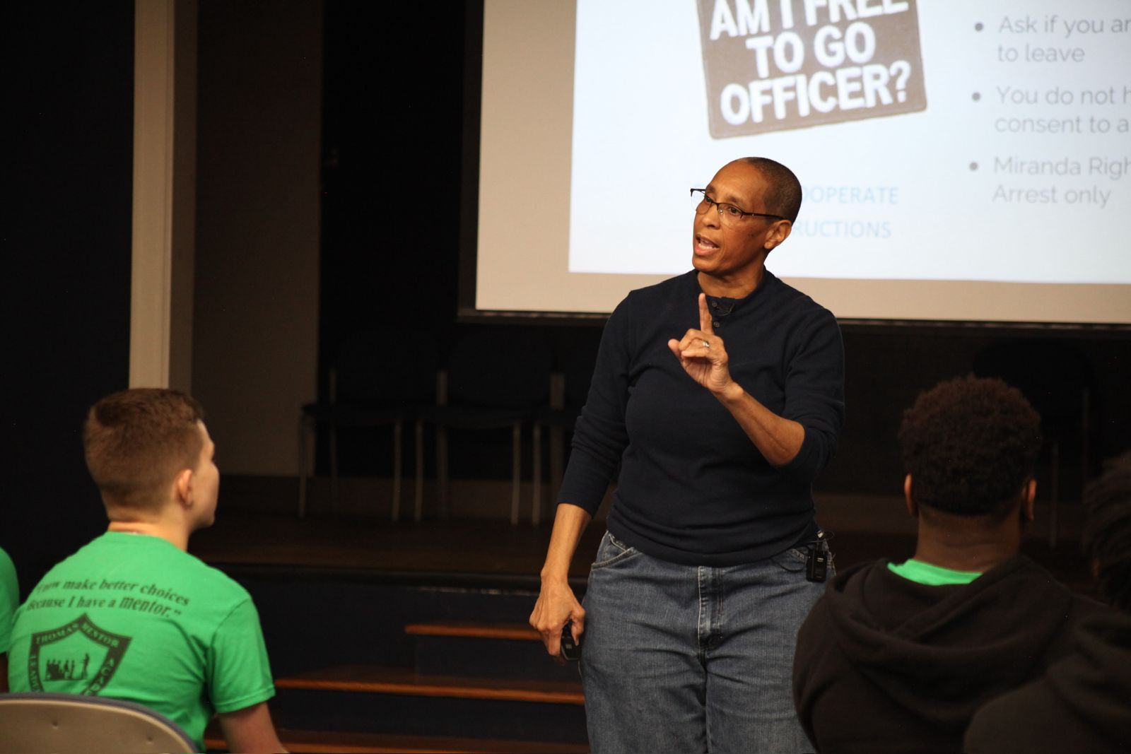 BJ Council leading a You & Five-O workshop